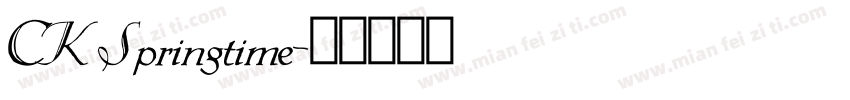 CK Springtime字体转换